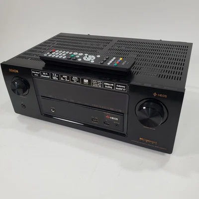 Denon AVR-X2400H Integrated Network AV Receiver 7.2ch w/Remote Bundle Reset - Image 1 of 4