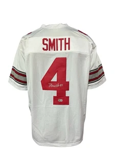 Camisetas personalizadas negras autografiadas por Jeremiah Smith con certificado de autenticidad BAS  - Imagen 1 de 1