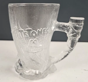 1993 McDonald’s Flintstones Mammoth Glass RocDonald's Mug Cup - Picture 1 of 5