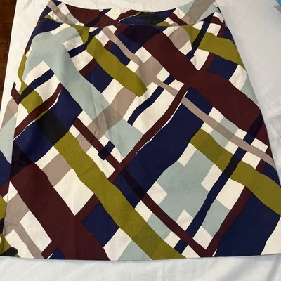 Falda Merona Mujer Talla 6 Multicolor Con Forro Marsha Brady Vibe Foto 1 de 4