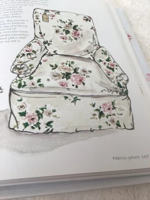 Funda para Silla “Blanford” Rachel Ashwell Shabby Chic Rosa Lino NUEVO Foto 1 de 4