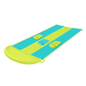 Tobogán acuático de triple carril + (3) tablas de boogie inflables para juegos acuáticos de verano para - Imagen 1 de 6