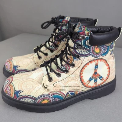 Yes We Vibe Peace Mandala Light Hombre Mujer Botas Boho Hippie 10.5M 12W Foto 1 de 4