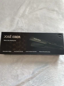 José Eber Wet Or Dry Styling Iron Extra Wide 1.5” Plates Reduces Frizz - Picture 1 of 4