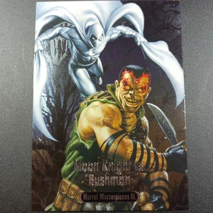 Moon Knight vs Bushman Battle Spectrum 5x7 Marvel Masterpieces XL Card 2023 - Foto 1 di 17
