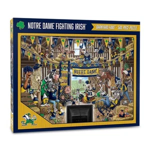 NCAA Notre Dame Fighting Irish Barnyard Fans 500pc Puzzle - Picture 1 of 3