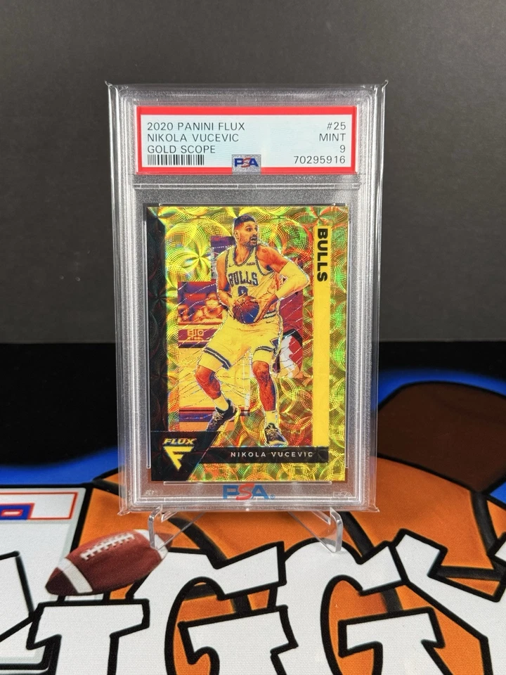 2020-21 Panini Flux #25 Nikola Vucevic FOTL Gold Scope /8 PSA 9 - Image 1 of 4