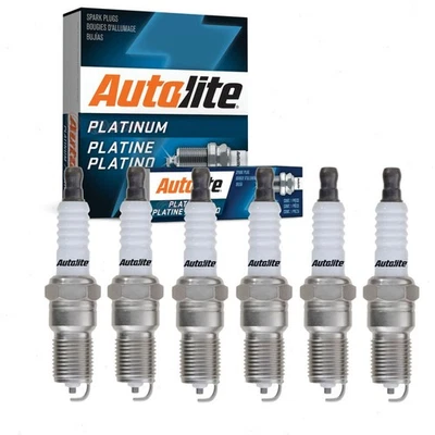 6 pc Autolite Platinum Spark Plugs for 1986-2007 Ford Taurus 3.0L V6 ld - Image 1 of 4