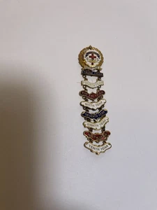 Vintage Little's System Kreuz & Krone lutherische Sonntagsschulbesuch Pin Jahre 1-10 - Bild 1 von 3