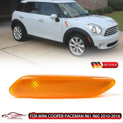 Intermitentes laterales amarillos intermitentes para Mini Cooper Paceman R61 R60 10-2016 - Imagen 1 de 4