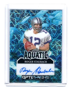 Fútbol acuático Leaf Optichrome 2025 Roger Staubach automático 1/1 - Imagen 1 de 2