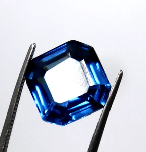 Blue Aquamarine Radiant Cut Natural Loose Certified Gemstone 10-11 CT Best Offer - Picture 1 of 7