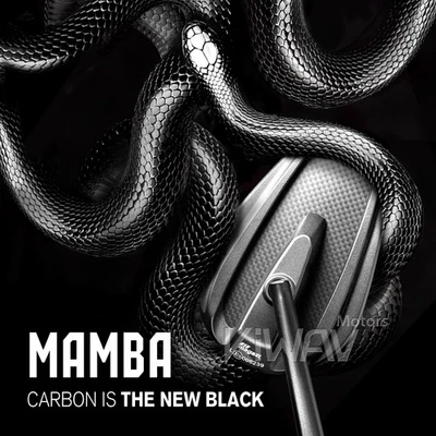 Espejos de carenado Mamba alfombrilla de carbono real fibra ajustable se adapta a Yamaha FJR FZR FZS Foto 1 de 4