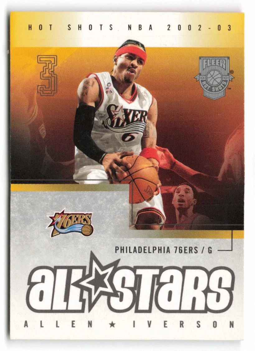 Allen Iverson Basketball 2002-03 Season Sports Trading Cards