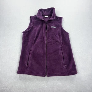 Columbia Weste Damen Large Lila Fleece Full Zip Ärmellos Outdoor Wandern - Bild 1 von 12