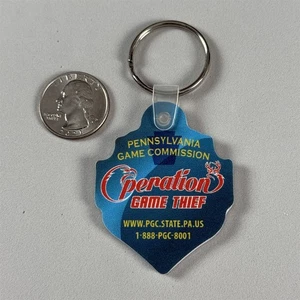 Pennsylvania Game Commission Operation Game Thief Foam Keychain Key Ring #55519 - Picture 1 of 2