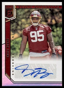 2018 Donruss Elite Rookie Autographs Daron Payne Auto 117/299 Washington - Bild 1 von 2