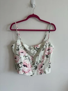 Fashion Nova Floral Corset Top Size XL - Picture 1 of 4