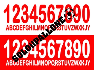 Kit Name + Nummer Videoflex Trikot Bari 99-00 Lot weiß oder rot - Bild 1 von 1