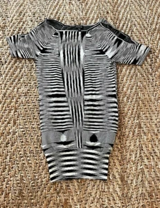 Hermoso Vestido Bebe Hombro Abierto Manga Dolman Jersey Tejido Bolsillo XS - Imagen 1 de 11
