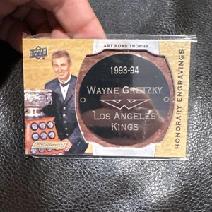 Wayne Gretzky 2018-19 UD Engrained Honorary Engravings /100 Art Ross Trophy - Picture 1 of 2
