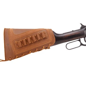Leather Suede Rifle Buttstock Hunting Shotgun Cheek Rest for.308.22LR 12GA.30-30 - Picture 1 of 71