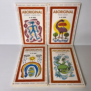 4 x Aboriginal by A.W. Reed Paperback Book Lot Australian Tales Place Names - Picture 1 of 17
