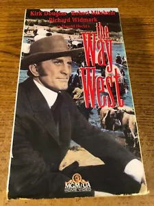The Way West VHS Used Movie VCR Video Tape Robert Mitchum Kirk Douglas - Picture 1 of 6