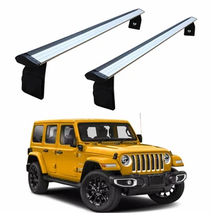 For Jeep Wrangler JL 2018-2025 Roof Rack Cross Bars Metal Bracket Rain Gutters S - Bild 1 von 9