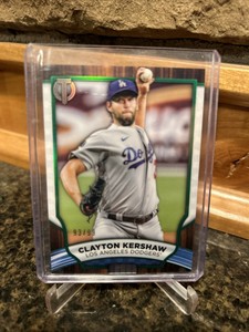 CLAYTON KERSHAW 2022 TOPPS TRIBUTE GREEN REFACTOR /99 LOS ANGELES DODGERS #51