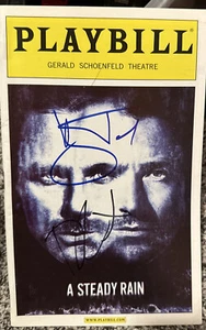 Daniel Craig & Hugh Jackman signed A Steady Rain Playbill. 007 Bond Wolverine - Picture 1 of 5