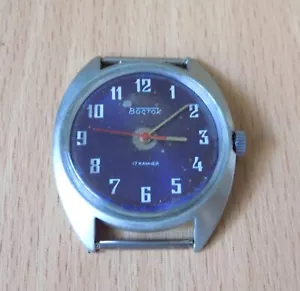 Orologio da polso VOSTOK BOSTOK USSR Unione Sovietica URSS russo vintage quadrante blu 2409 - Foto 1 di 10