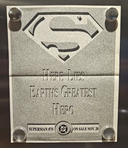 Vintage Superman 75 Poster 1992 12 1/2" x 10 1/4" - Picture 1 of 9