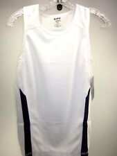 EASTBAY, 2 COLOR SINGLET, WOMENS, WHITE/BLACK, SIZE XS, POLYESTER, NEW W/TAGS