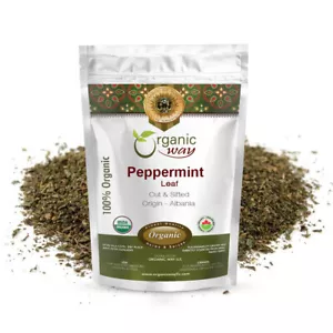 Organic Way Peppermint Leaf Cut & Sifted - Herbal Tea | Kosher & USDA Certified - Picture 1 of 11