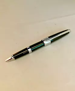 Cross Ball Point Pen Black Silver model ? NO INK Cartridge odd Cross brown box - Picture 1 of 9