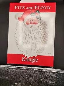 Fitz and Floyd Christmas KRINGLE Serving Tray Platter Vintage - Picture 1 of 4