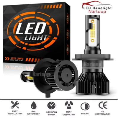 For Toyota Tacoma Cab Pickup 2.7L 3.4L 1997-2015 9003 LED Headlight Hi-Low Bulbs Foto 1 de 4