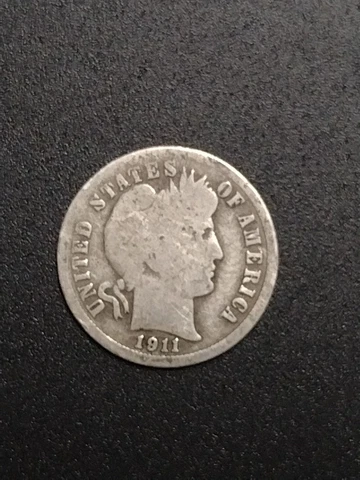 1911 D Barber Dime Cover