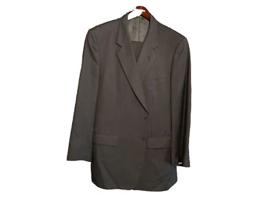 CORNELIANI MENS WOOL-SILK BLUE PINSTRIPE SUIT SIZE IT56L/US46L - Image 1 of 4