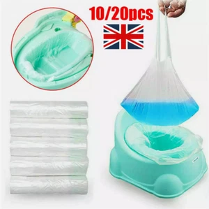 10-20x Portable Travel Universal Potty Chair Liners with Drawstring Training` - Picture 1 of 21