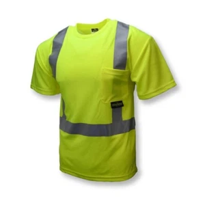 Radians ST11-2PGS-S Class 2 High Vis Safety SMALL T-Shirt with Max-Dri™ ANSI - Picture 1 of 2