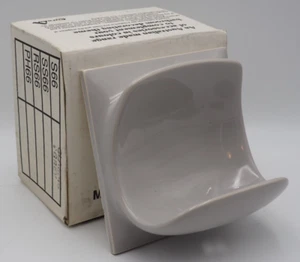 Ceramic Soap Holder 150mm x 150mm Classic Grey Bathroom Ensuite NEW OLD STOCK - Picture 1 of 5