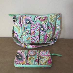 Vera Bradley Clare Crossbody Bag & Matching Wallet - Tutti Frutti Pattern - Picture 1 of 13