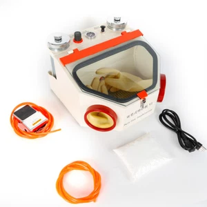 Dental Lab Sandblaster Strong Sandblasting Power Twin-Pen Double Dust Polishing - Picture 1 of 24