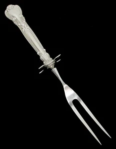 GORHAM CHANTILLY STERLING SLVER HANDLE 8 1/2" CARVING FORK - Picture 1 of 4