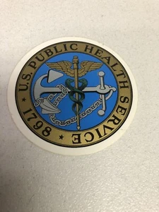 3 1/4” U.S. Public Health Service 1798 Seal Logo Bumper Sticker Decal USA Made - Picture 1 of 3