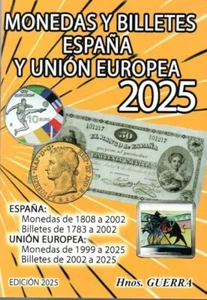 CATALOGO MONEDAS Y BILLETES ESPAÑA Hnos. GUERRA 2025 - Imagen 1 de 1
