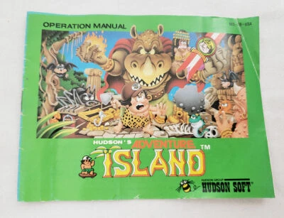 Adventure Island 1 NES AUTÉNTICO Manual de instrucciones original Nintendo aventure Foto 1 de 4
