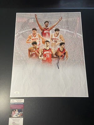 Alperen Sengun Houston Rockets Signed 16x20 Photo Autograph Invest Hot Jsa Coa - Image 1 of 3